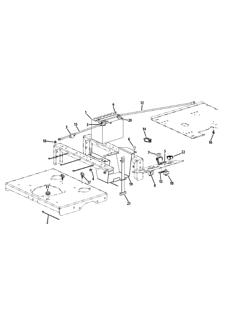 Electrical Diagram and Parts List for S6031-KW 53DI8DU6050-31HP Cub Cadet Lawn Tractor
